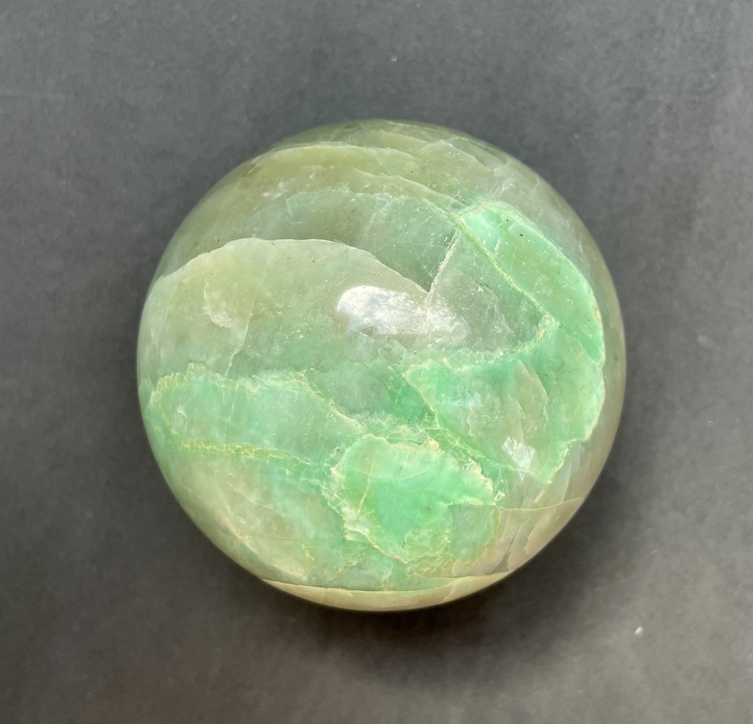 Moonstone-Garnierite Sphere 2.08 Lb - Image 6