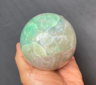 Moonstone-Garnierite Sphere  2.08 Lb