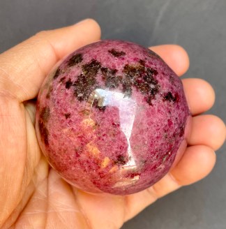 Rhodonite Sphere 1.16 Lb