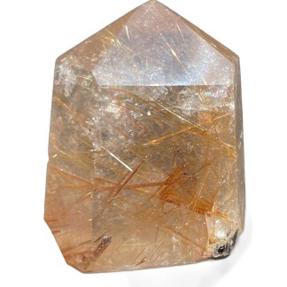 Golden rutilated Quartz Prism