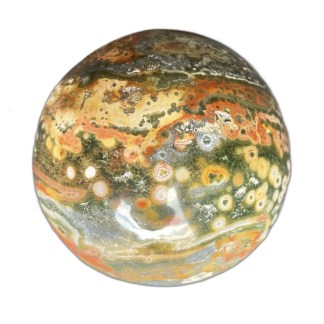 Multicolor Ocean Jasper Sphere 12.56 Oz