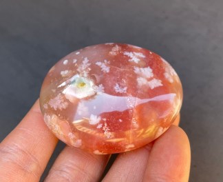 Flower Agate Pebble 2.33in