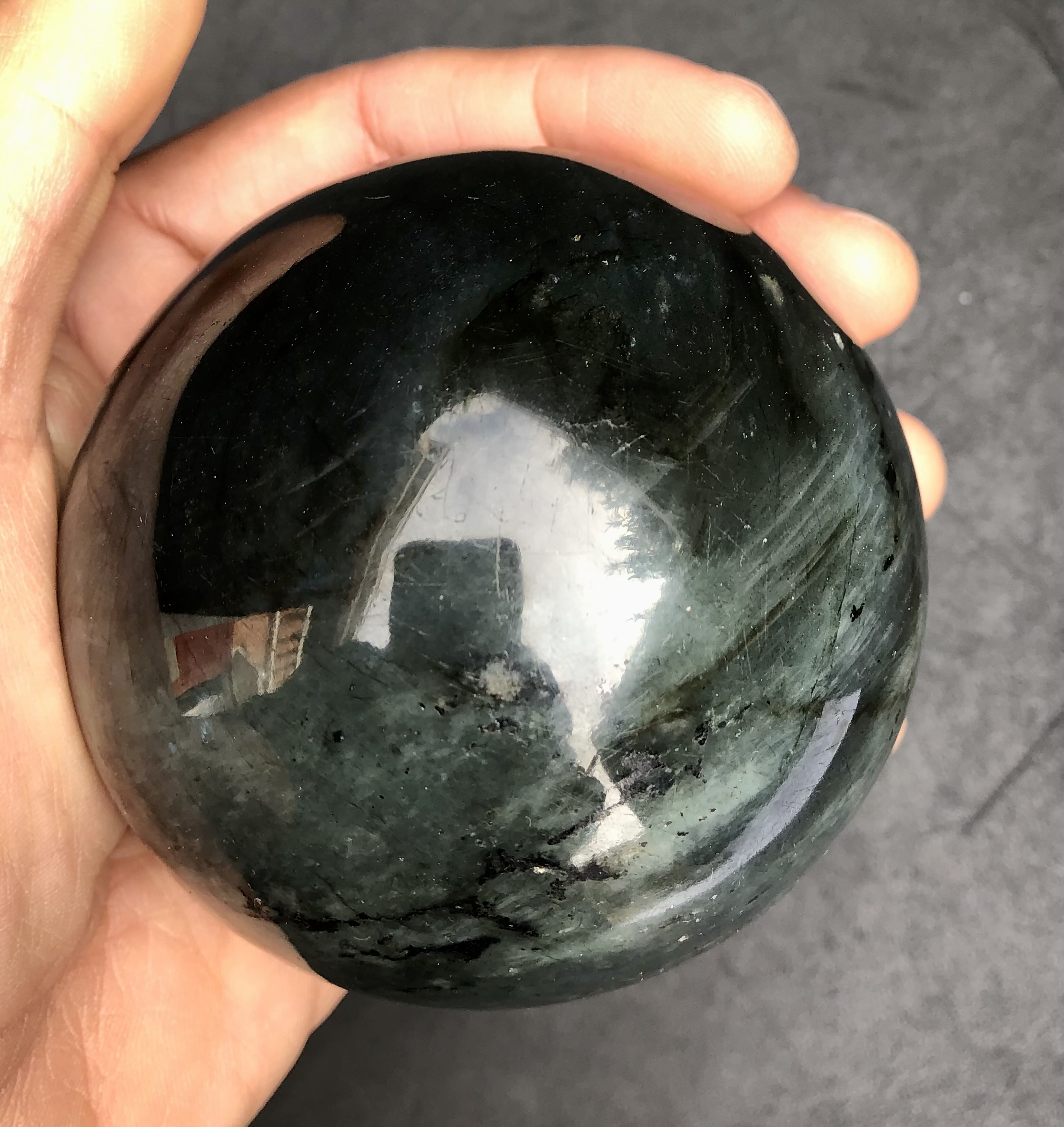 Blue Labradorite Sphere 2.93in - Image 2