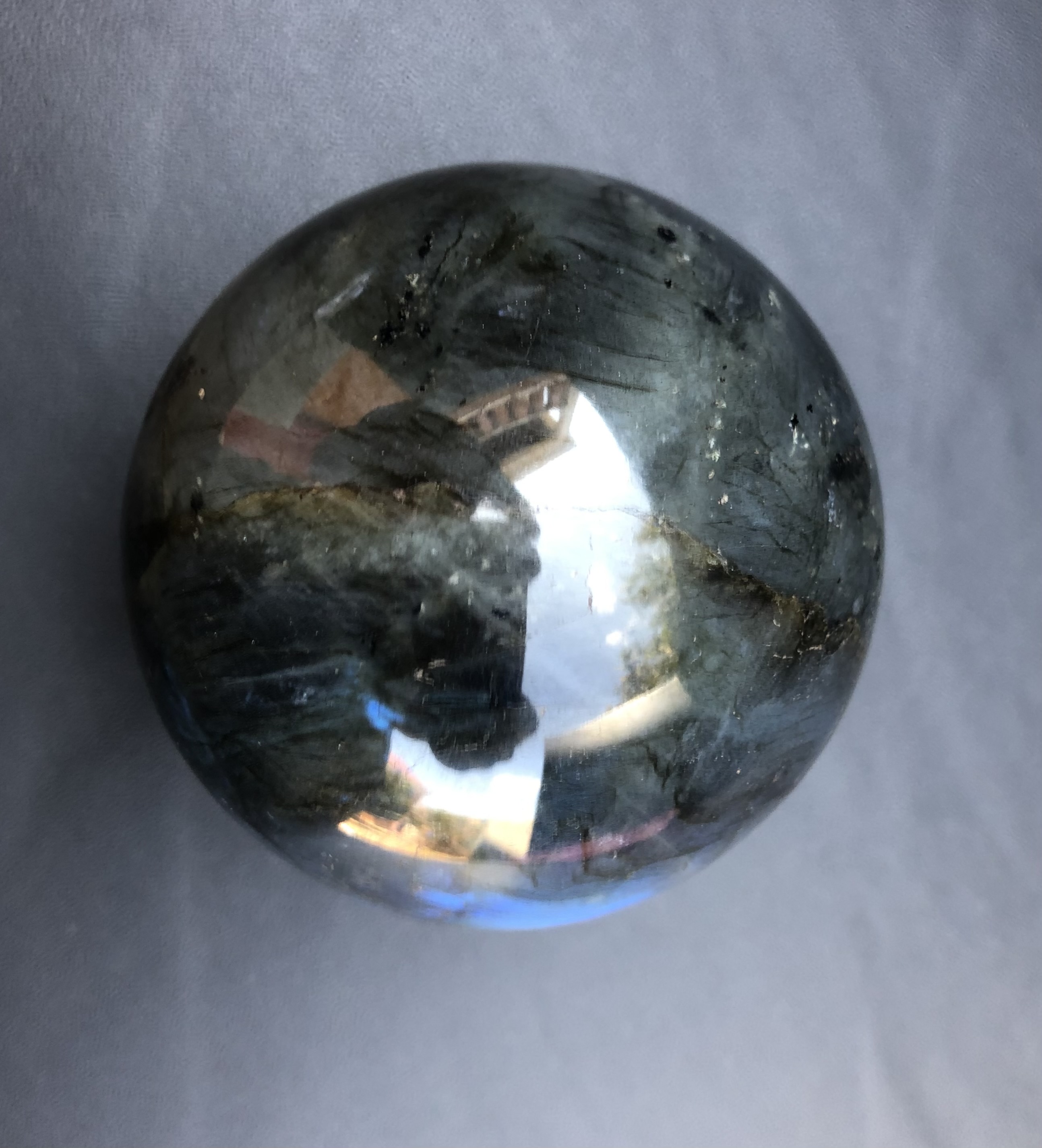 Mixed Blue Labradorite Sphere 2.76in - Image 8