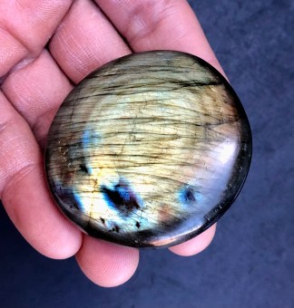 Iridescent Labradorite Palm Stone 2.72 oz