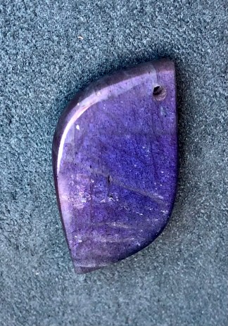 Dark Purple Labradorite Pendant 0.35 oz