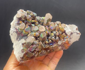Rainbow Quartz Crystal Geode 2.08 Lb