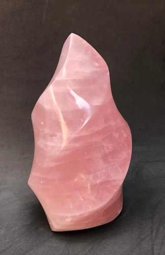 Gorgeous Rose Quartz Flame 2 Lb